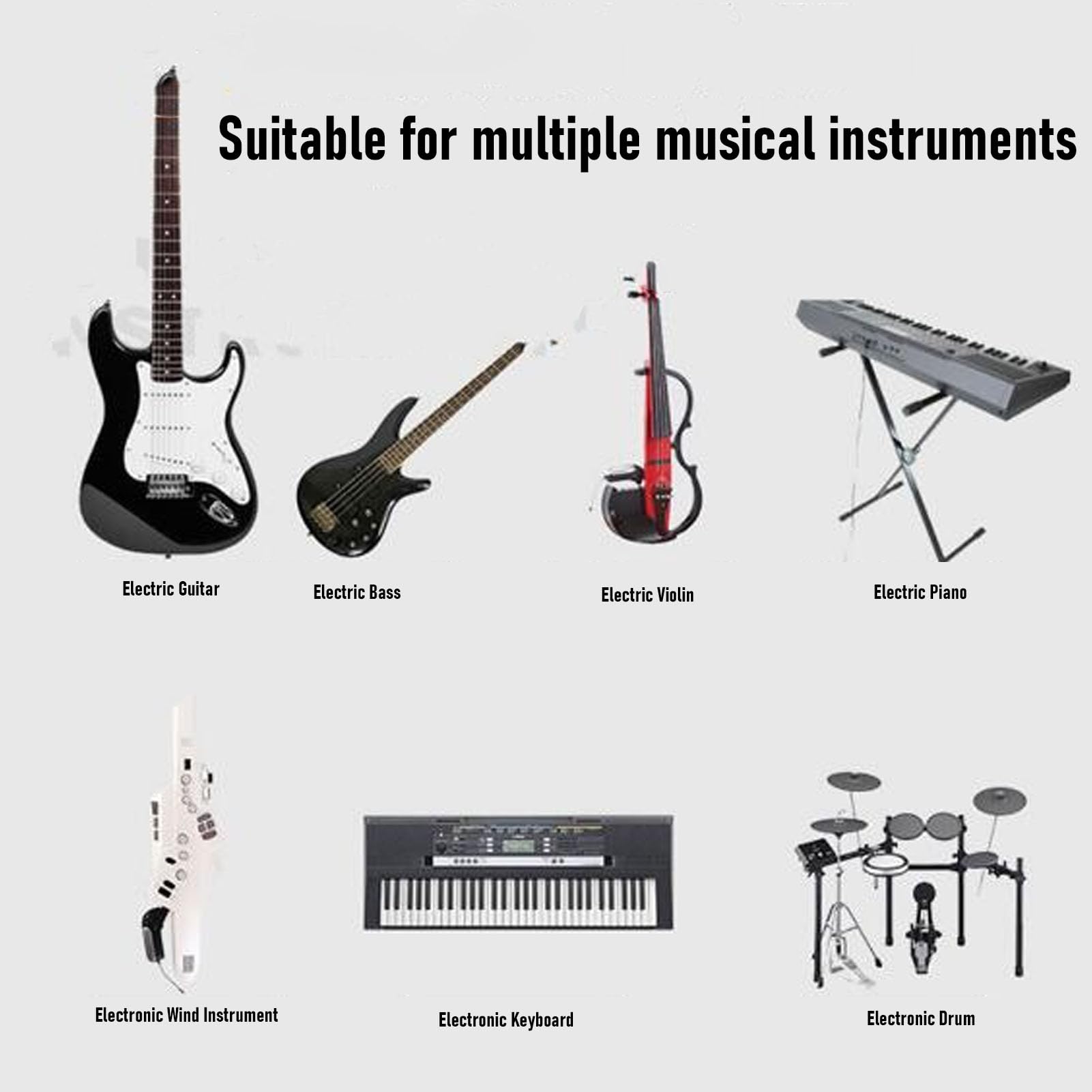 Elprico Microfono Wireless per Fisarmonica con Ricevitore, Microfono per Ripresa di Strumenti Audio HD, Microfonico Progettato per Fisarmonica, Portata di 30 M e Durata della Batteria