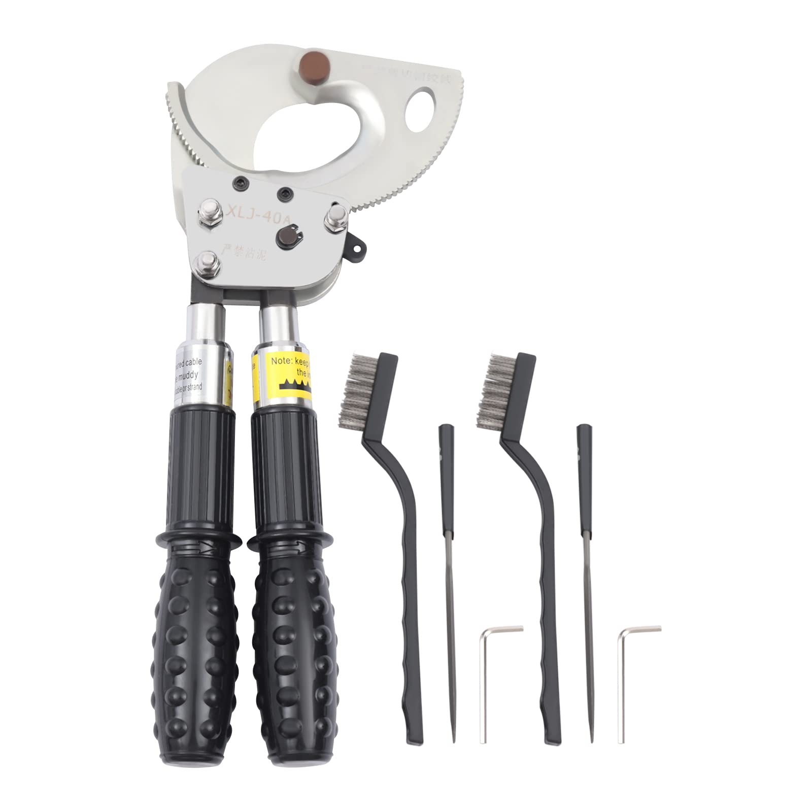 Cortador de cable blindado hasta 30mm con trinquete de alta resistencia