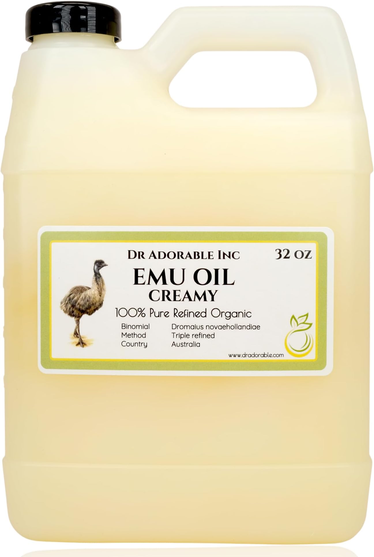 Dr Adorable - 32 oz - Creamy Emu Oil - 100% Pure Natural Organic