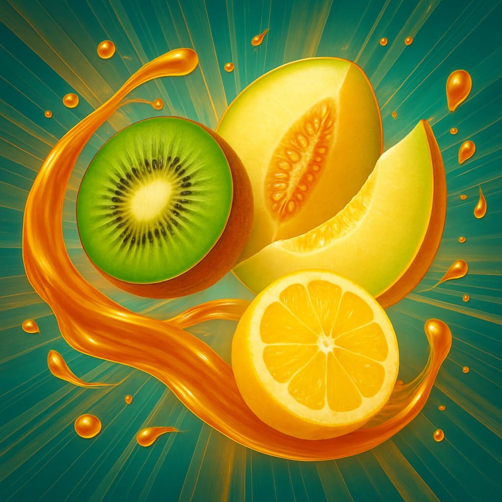 Sweet & Sour Kiwi Melon - Kiwi Honigmelone Zitrone Aroma Konzentrat - Vegan - Sasami - 100ml