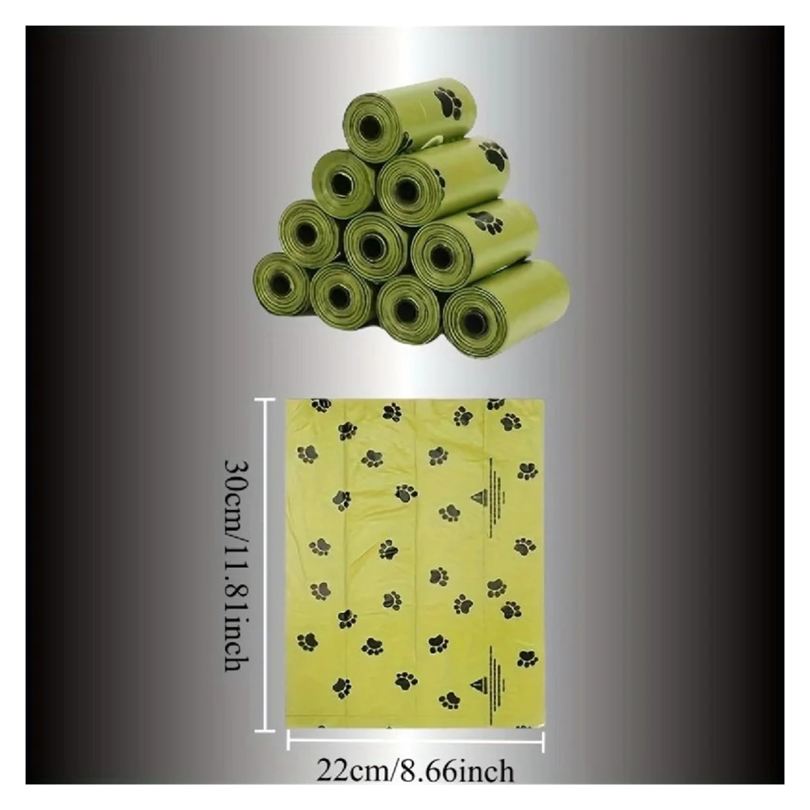 Rolls Hundekotbeutel, Tragbar, Auslaufsicher, Geruchshemmend
