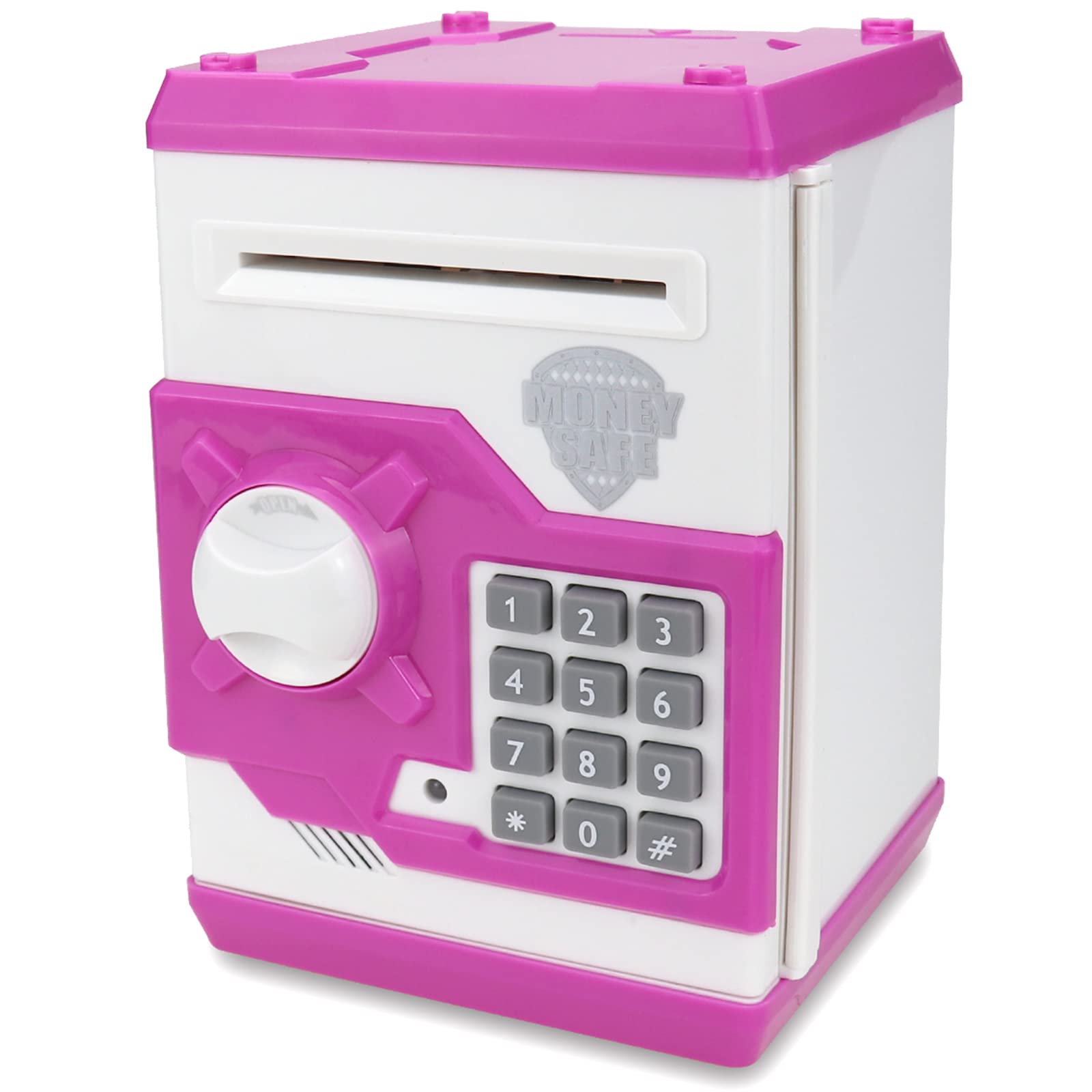 Yoego Kids Money Bank, Electronic Piggy Banks, Great Gift Toy for Kids Children, Auto Scroll Paper Money Saving Box Password Coin Bank,Perfect Toy