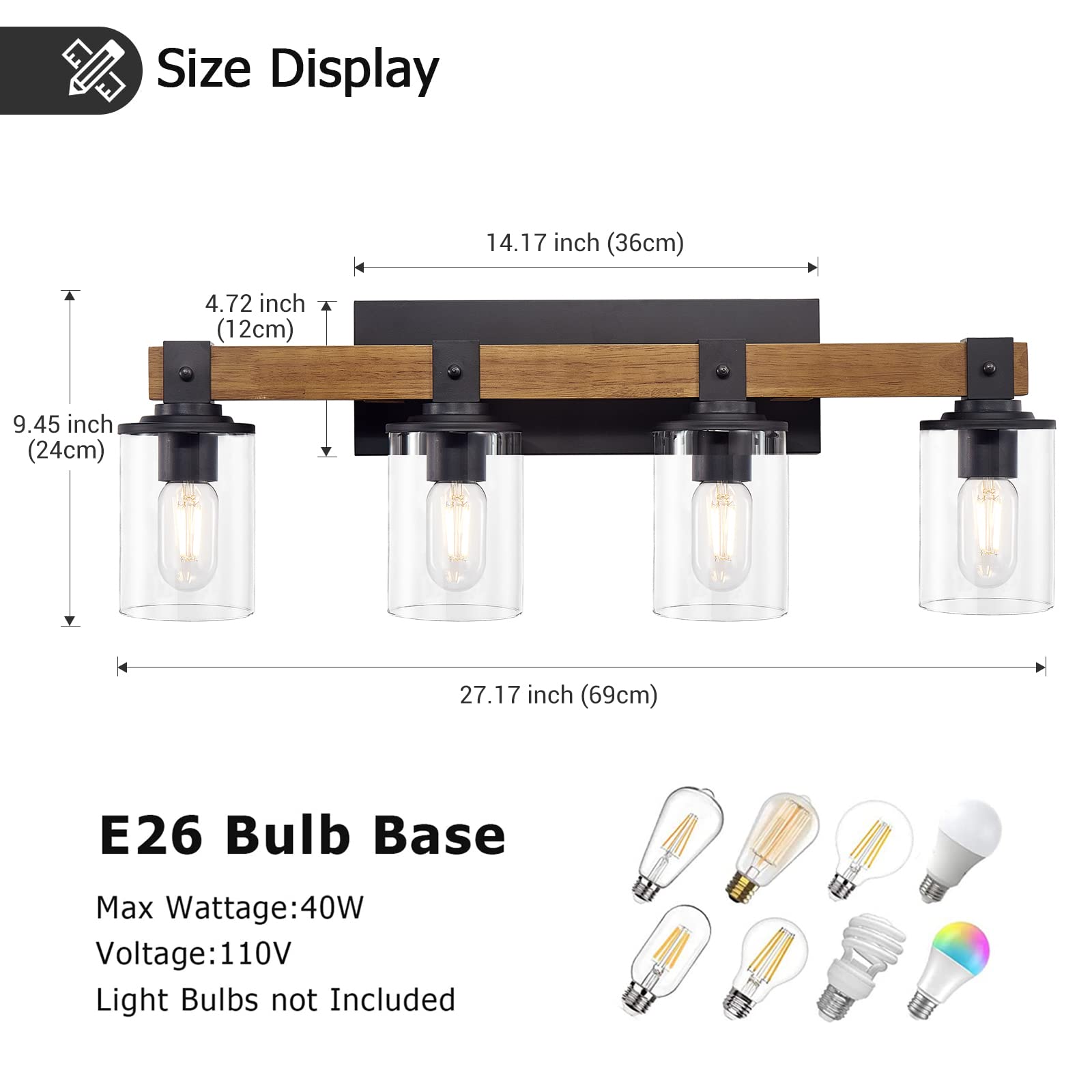 Rustic Bathroom Light Fixtures Ceiling