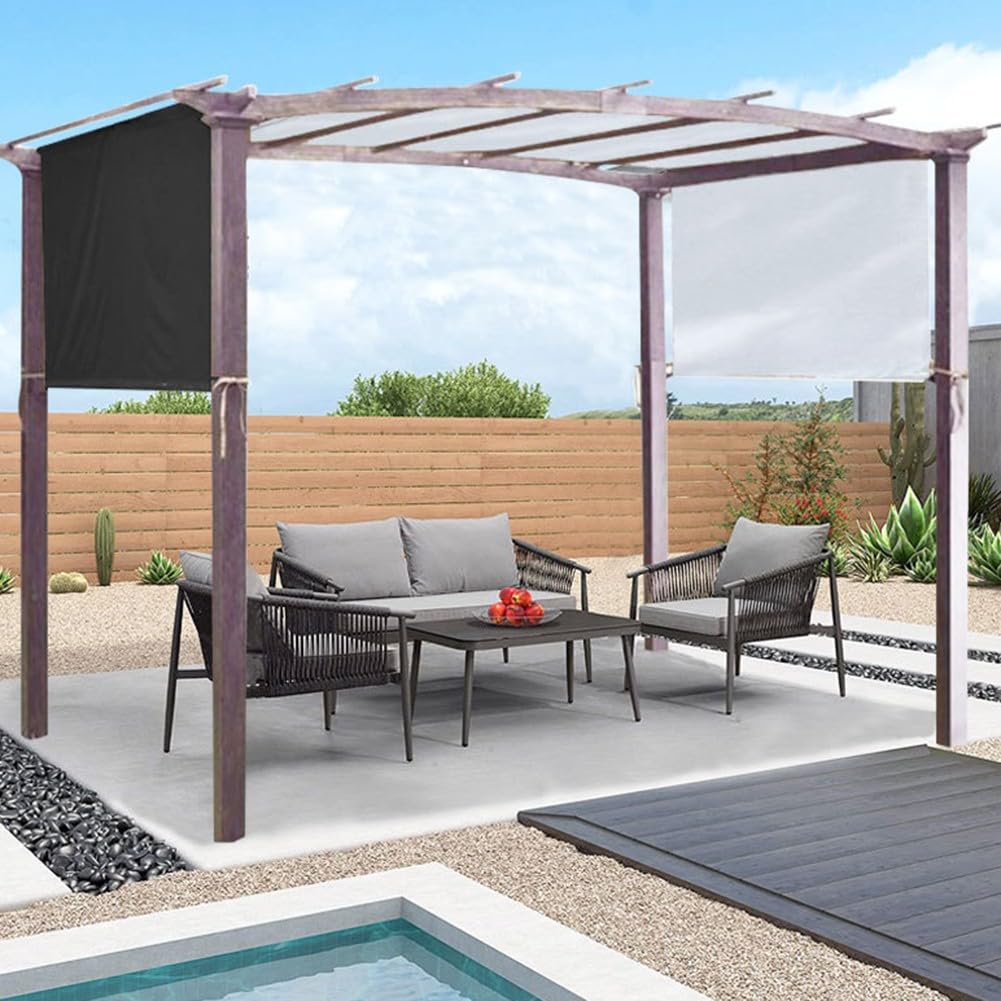 Voile d'ombrage de jardin de terrasse en polyester imperméable anti-UV