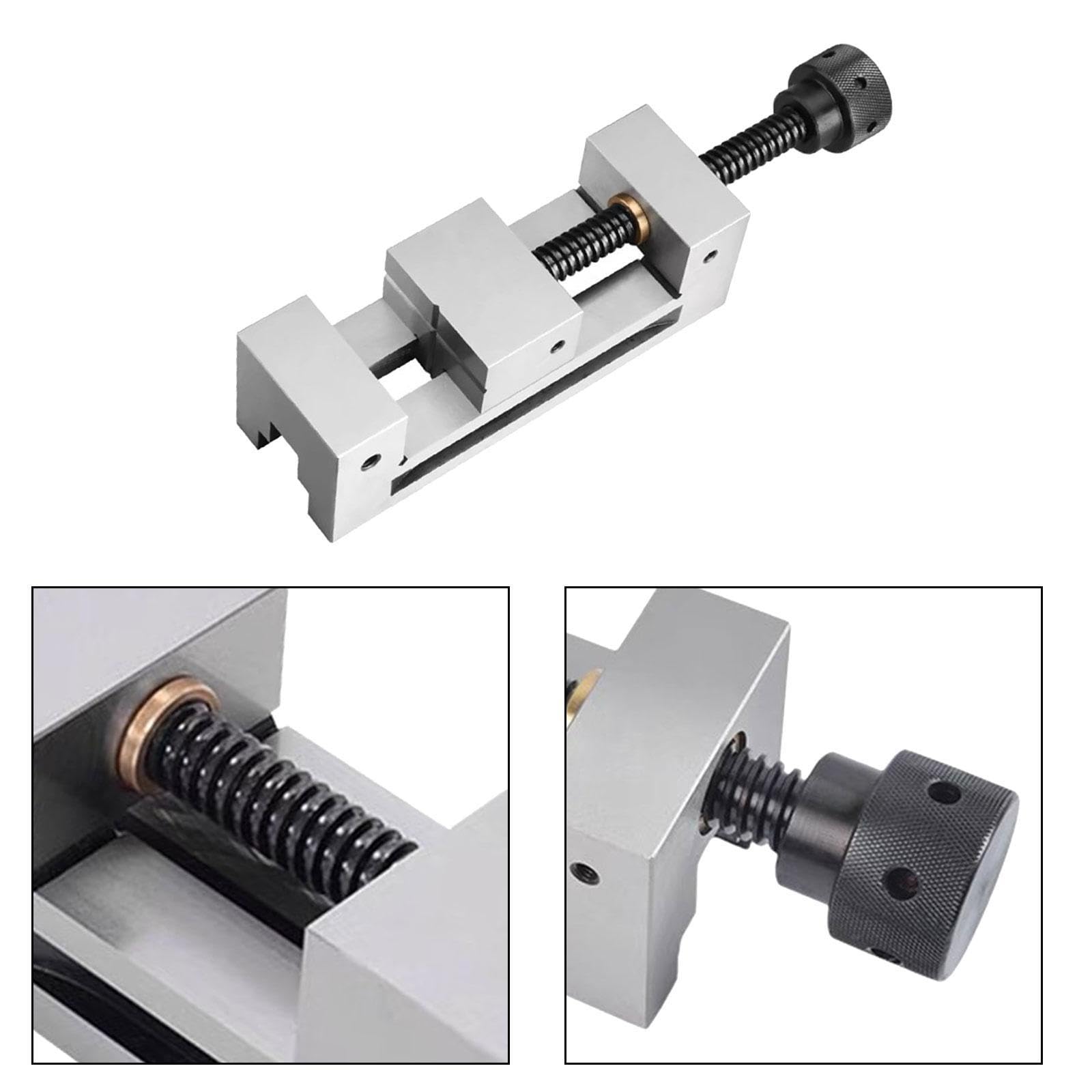 Generic Pinze, Morsa di Precisione, Facile Da Installare, Pinze a Serraggio Manuale, Morsa con Parallele, Smerigliatrice, 185x63x63mm
