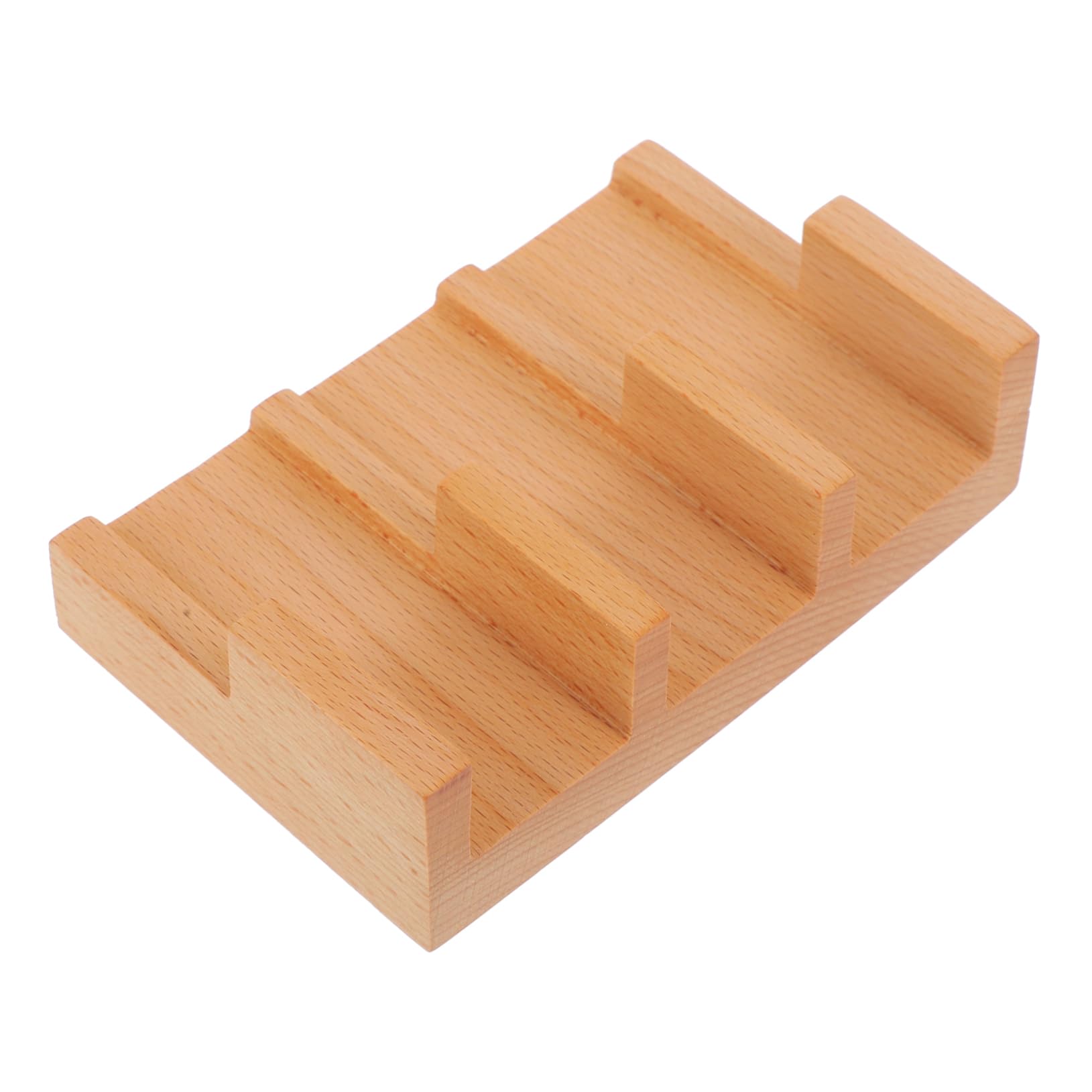 FONDOTIN Japanese Wooden Sushi Holder Compartment Roll Display Rack for Home Restaurant Use Elegant Food Holder for Tacos Sushi Hand and Desserts Wooden Construction