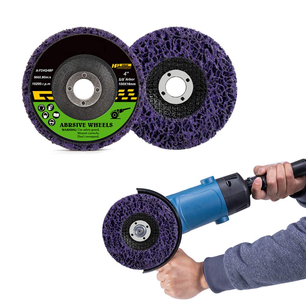 Strip Discs, 2 Pack 4" x 5/8" Stripping Wheel, Easy Strip and Clean