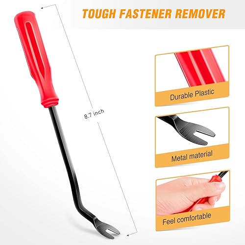 Vista 15 de GOOACC 100 clips de remache de nailon para GM 21030249 para Ford N807389S, 1 removedor de sujetadores adicionales 100 clips de 0.315 in + removedor