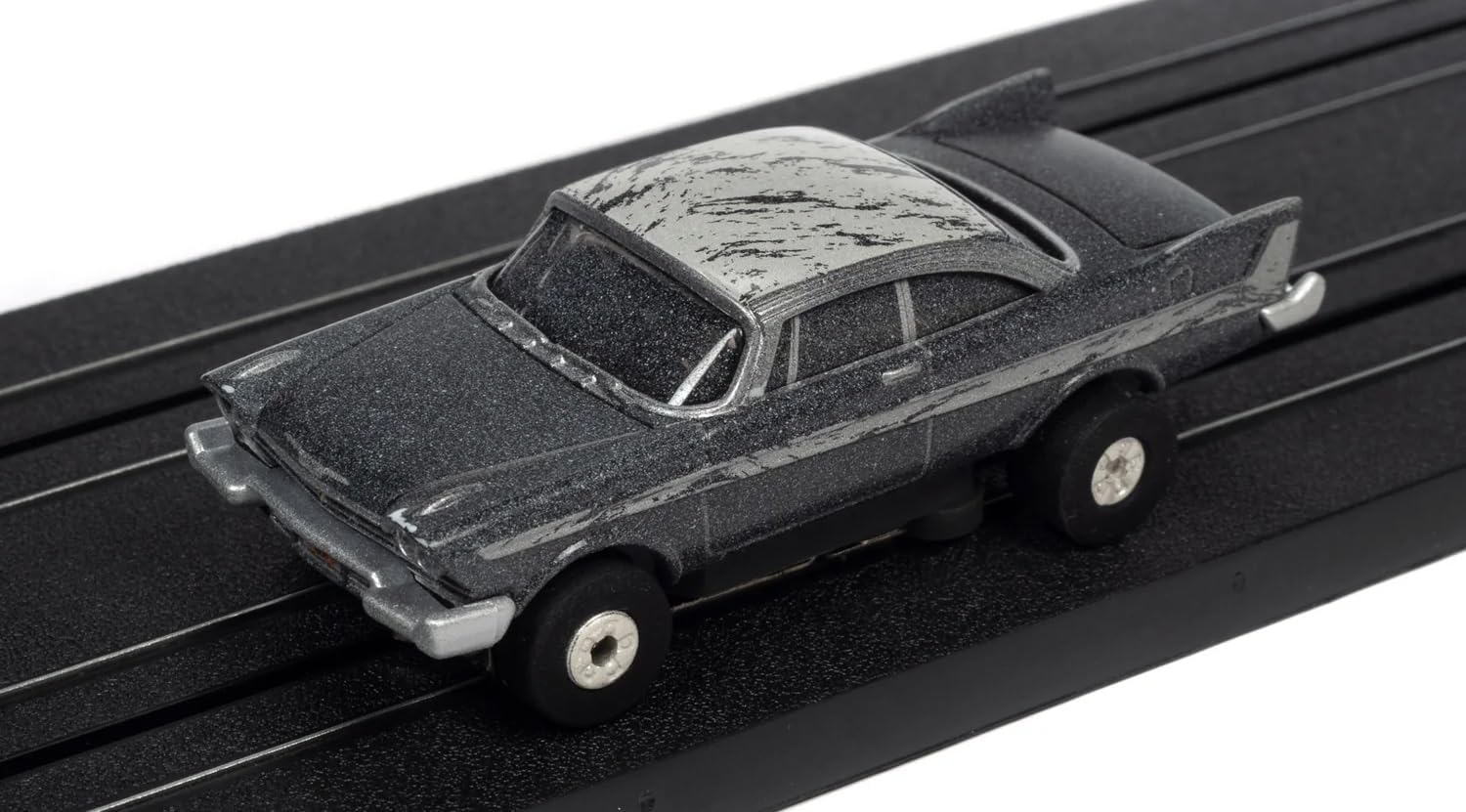 Thunderjet Slot Cars - Silver Screen Machines - Thunderjet - Release 2 Speed Racer - Mach 5 (Race Worn) Speed Racer - Racer X Shooting Star (Race Worn) Christine - 1958 Plymouth Fury (After Fire)