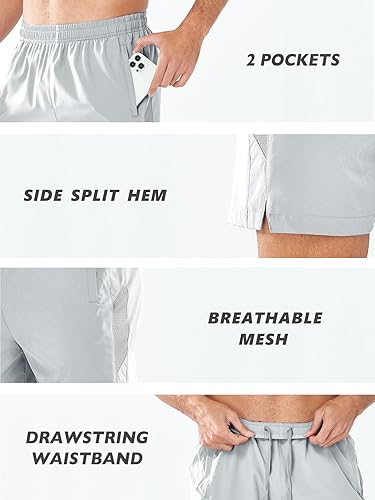 Miniatura 5 de NORTHYARD Men's Running Athletic Shorts 5'' Workout Gym Tennis Short Quick Dry Lightweight Active Sports Basketball