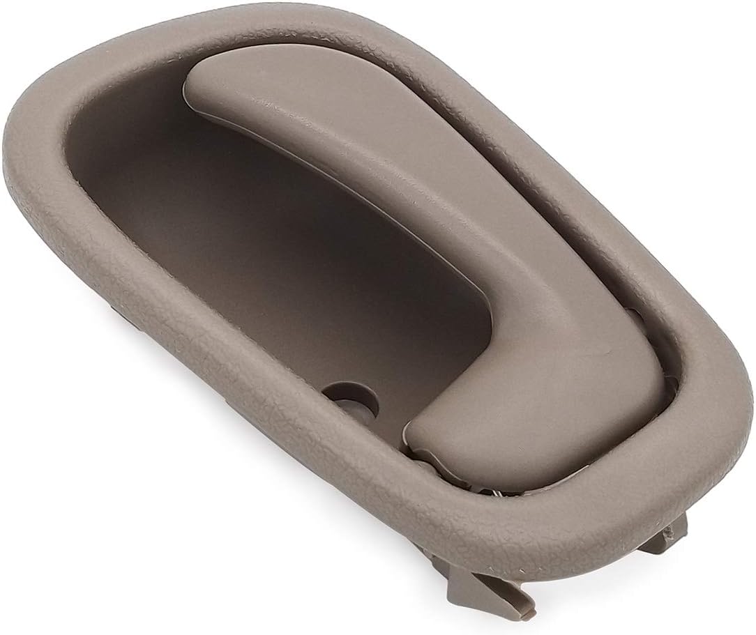 BOPART Inside Interior Door Handle for 1998 1999 2000 2001 2002 Toyota Corolla Prizm Front Rear Driver & Passenger Side Replacement Manaul Lock Beige/Tan (4Pcs)