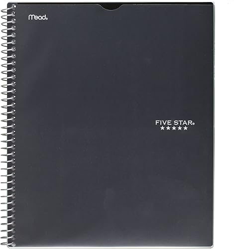 Five Star Interactive Notetaking - Cuaderno con rayas universitarias, 100 hojas, 11 pulgadas x 8-12 pulgadas, personalizable, 1 tema, 16 colores
