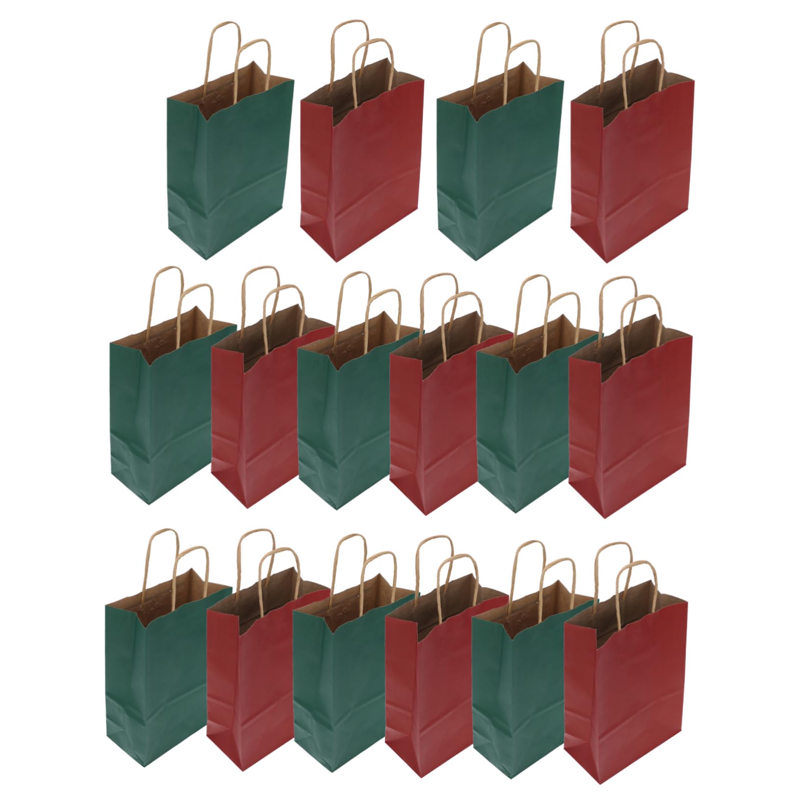 FRCOLOR 48 Piezas bolsa de papel kraft christmas bag bolsas navideñas bolsas de papek de cumpleaños para de embalaje sacos papel de paquete de navidad