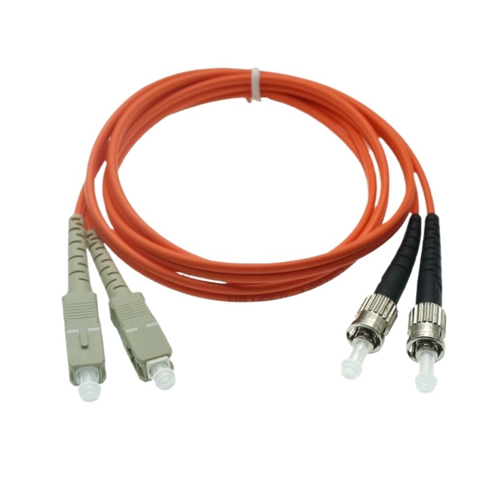 Cavo jumper in fibra ottica dual core multimodale Gigabit di grado portante Cavo multimodale doppio da LC a SC a FC a doppio cavo ST(Double SC-ST,50m)