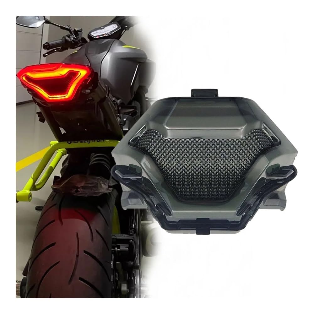 Motocicleta Freno Cola Luz para R3 R25 MT03 MT-03 MT07 MT-07 MT-25 FZ-07 Luz Trasera Luz De Freno Luces De Giro Integrada LED Lámpara De Parada