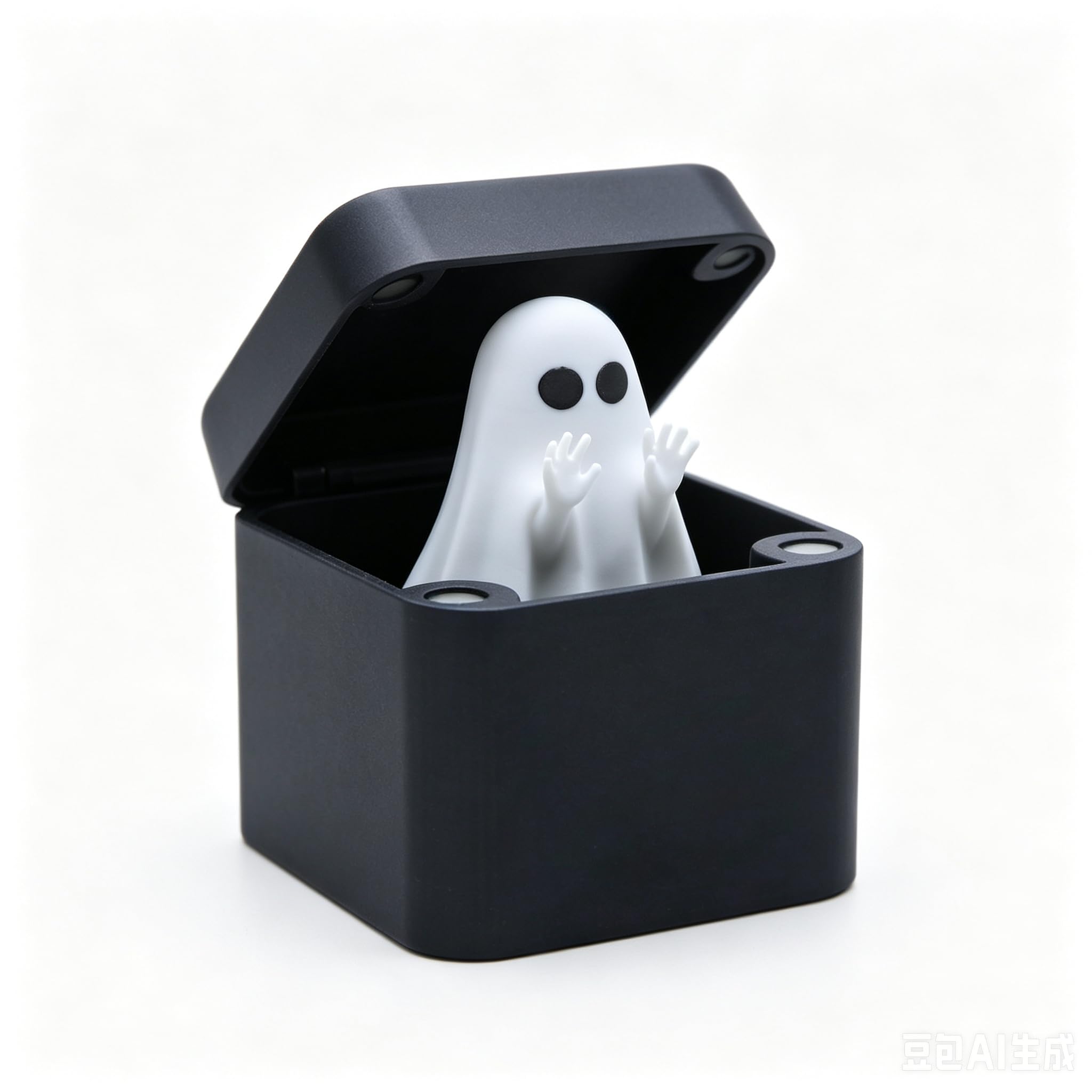 Mtbricey Funny Ghost in a Box Pop Up Halloween Middle Finger Figurine