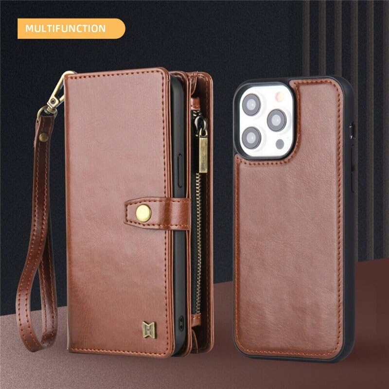 Étui magnétique iPhone 12 Pro Max convertible avec fermeture éclair - 7