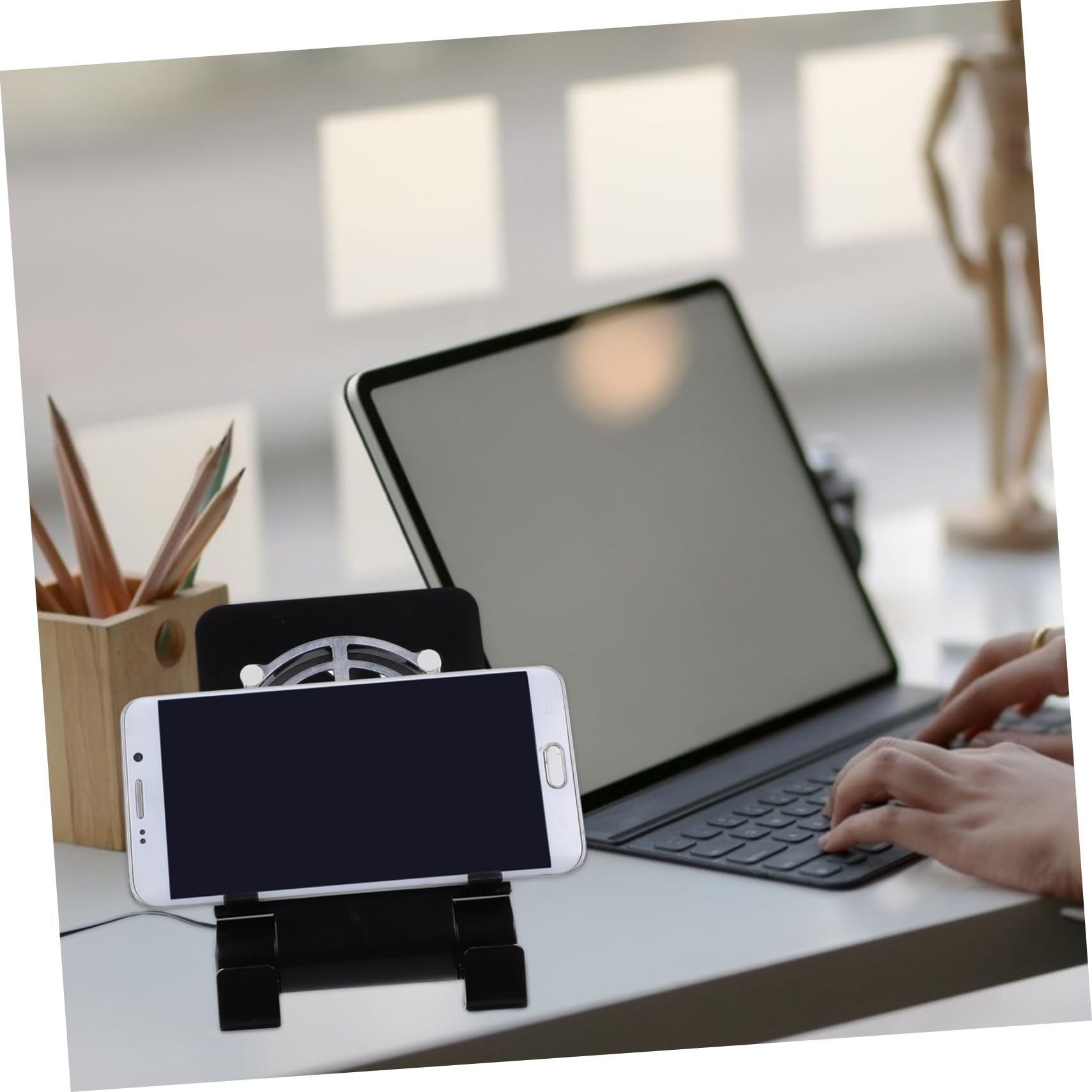 HOMSFOU 4pezzi Per Console Portatile Ventilatore Usb Stand Per Smartphone e Tablet Compatibile Design Ottimizzare Raffreddamento