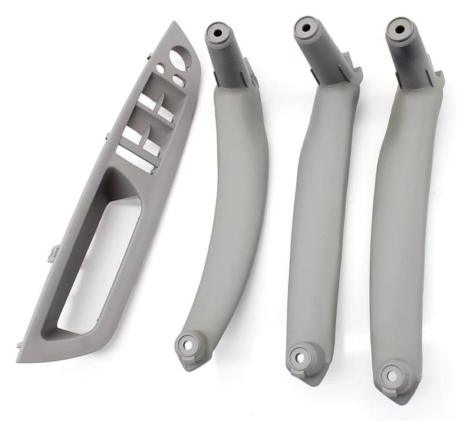 FANGZIQQ for X5 X6 E70 E71 E72 2007-2014 LHD RHD Interior Door Armrest Pull Handle Cover Trim Replacement Car Inner Door Handle(Lhd Gray Set)
