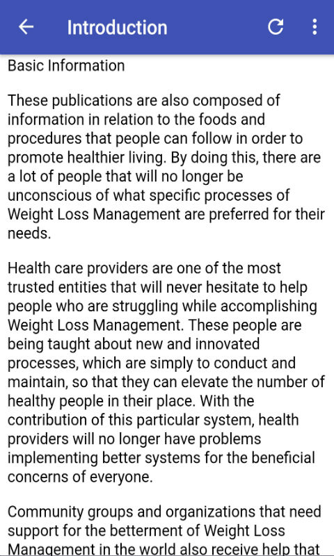 Goal Setting for Weight Management-Aplicación en Amazon Appstore