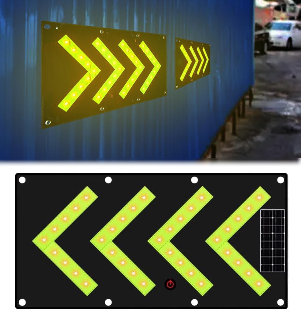 LED Lights Flashing Arrow Direction Solar Traffic Signs - Road Safety Sign, Solar Traffic Sign