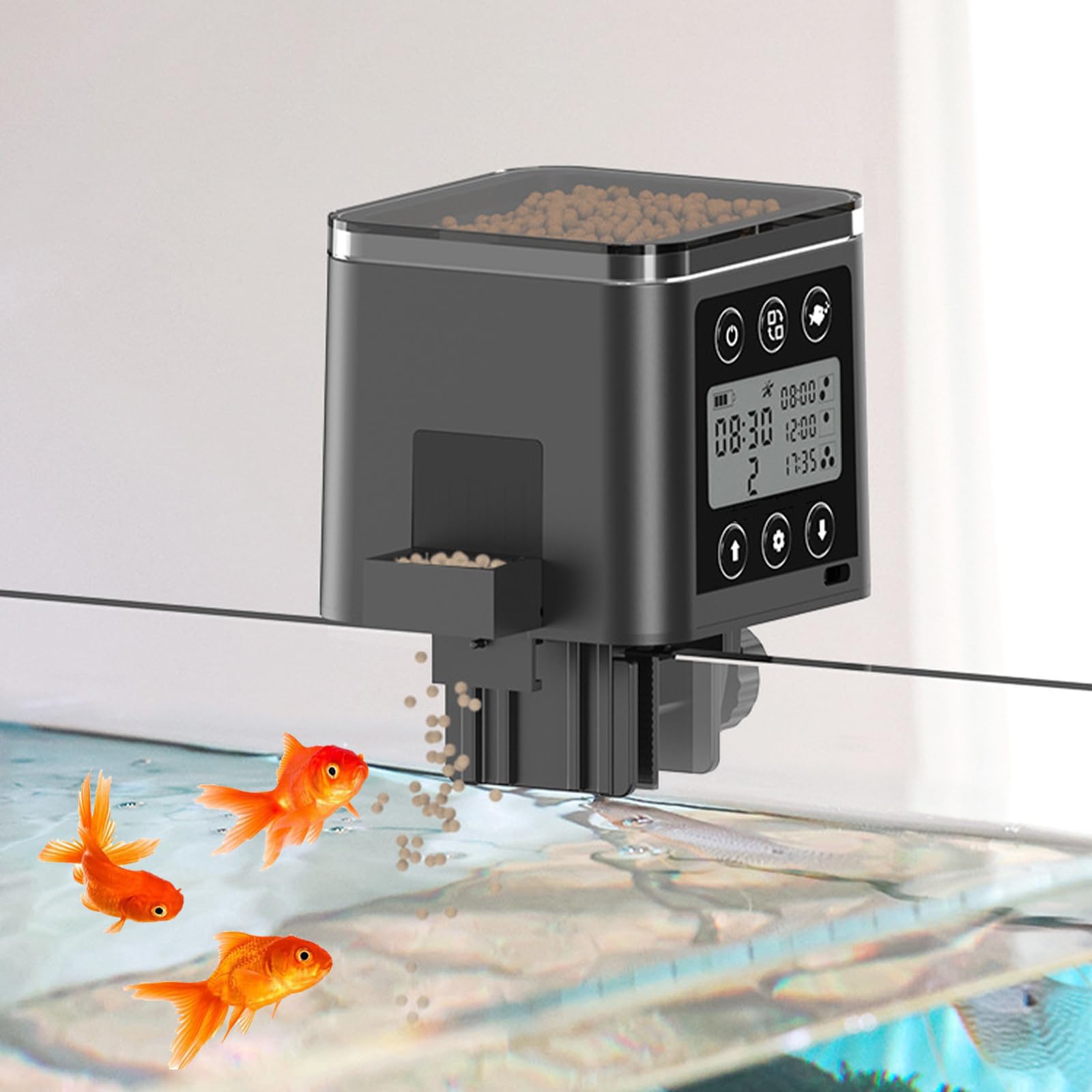 Mangeoire automatique pour poissons USB 120ml avec un écran LCD