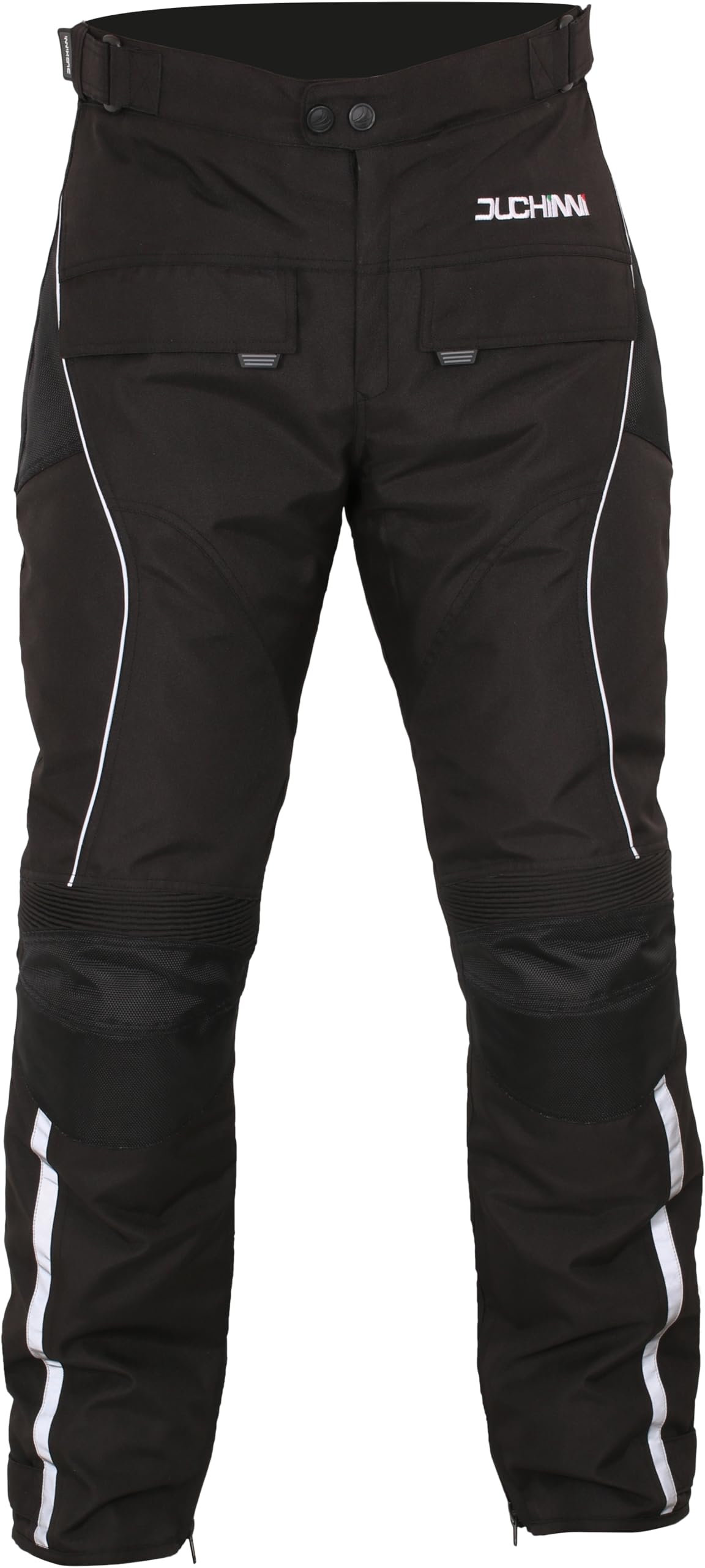 Duchinni Men's Black Phantom Ce Aa Waterproof Motorcycle Trousers (Uk, Alpha, M, Regular, Regular, )
