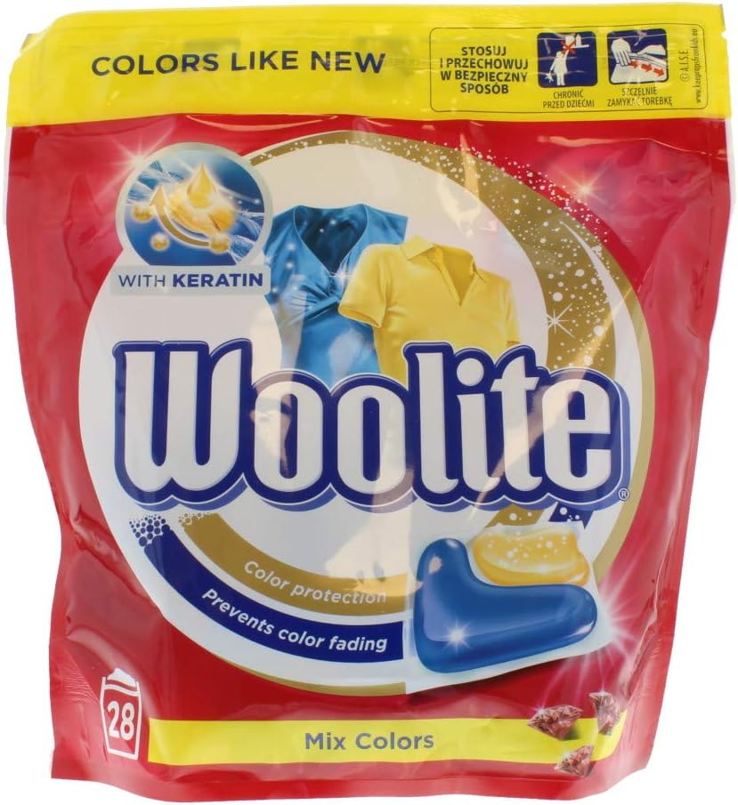 WOOLITE Capsules 28's Mix Colours Health & Household