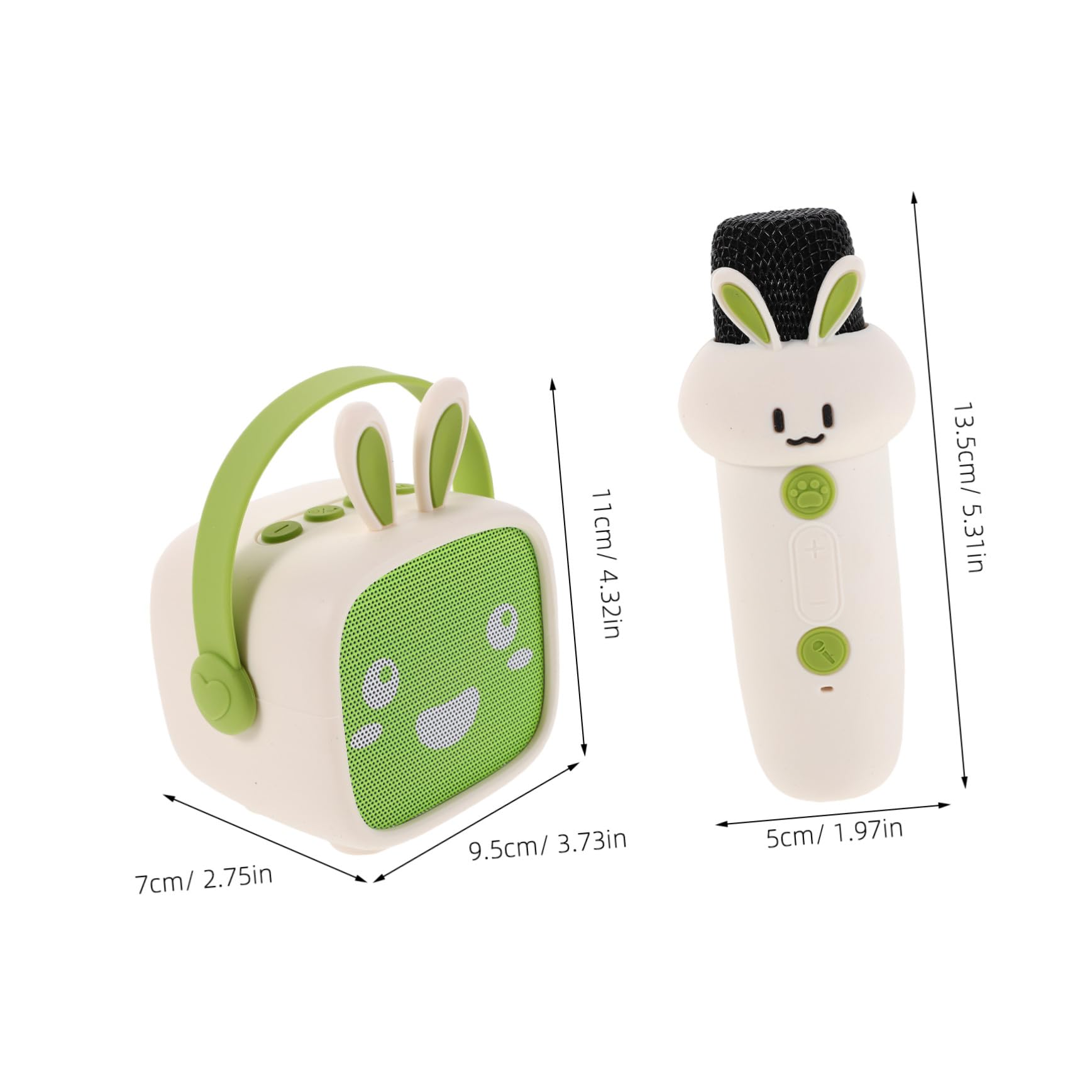 Altavoz Karaoke Infantil Portátil con Micrófono Inalámbrico Mini Equipo Cantar y Contar Historias Ligero y Fácil de Usar para Familias Casa y Exterior