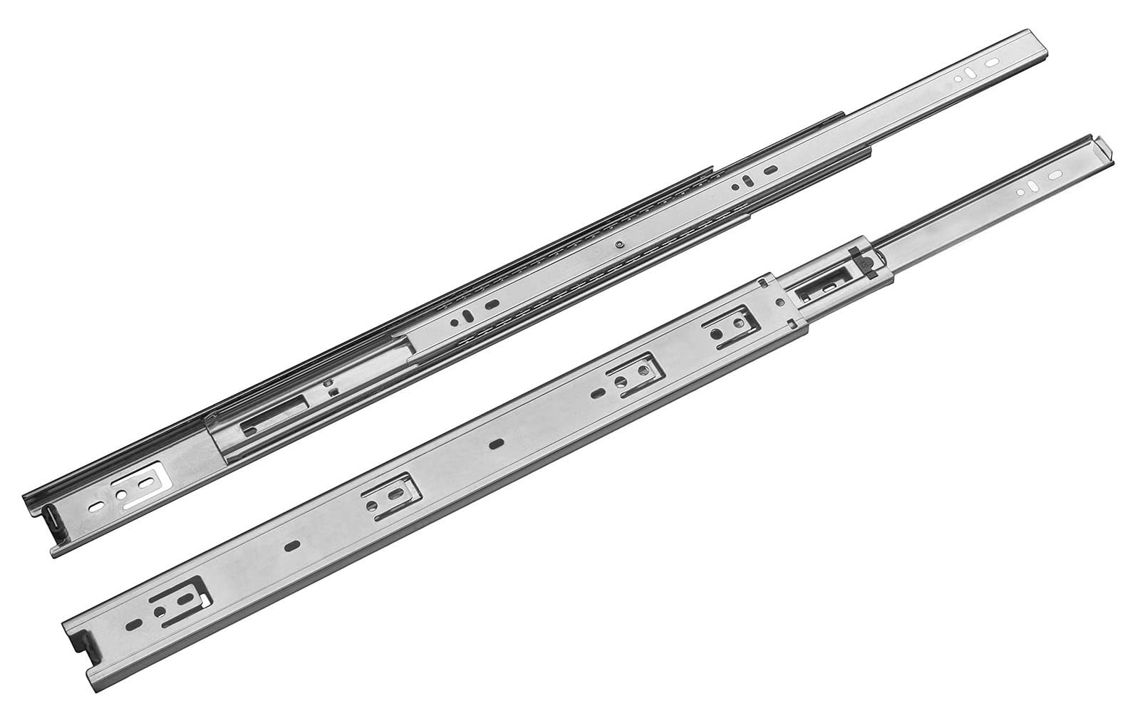 Prowadnice do szuflad w pełni rozszerzone prowadnice do szuflad z łożyskami kulkowymi 15 cm 20 cm 25 cm stal walcowana na zimno 45 kg nośność 1 para