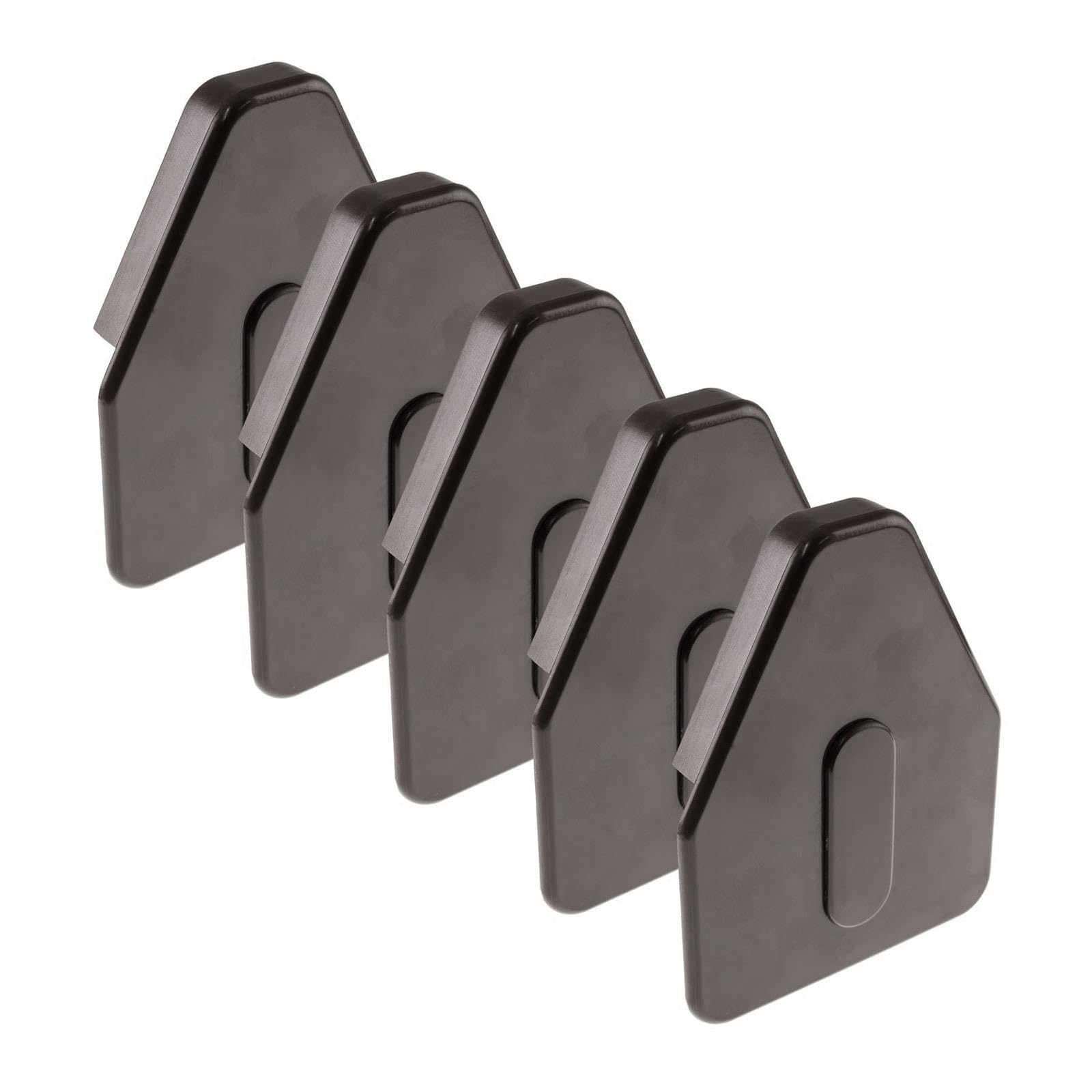 Truly Pvc Limited Anthracite Grey Heavy Duty Self-Supporting Bar End Cap (5 Pack)