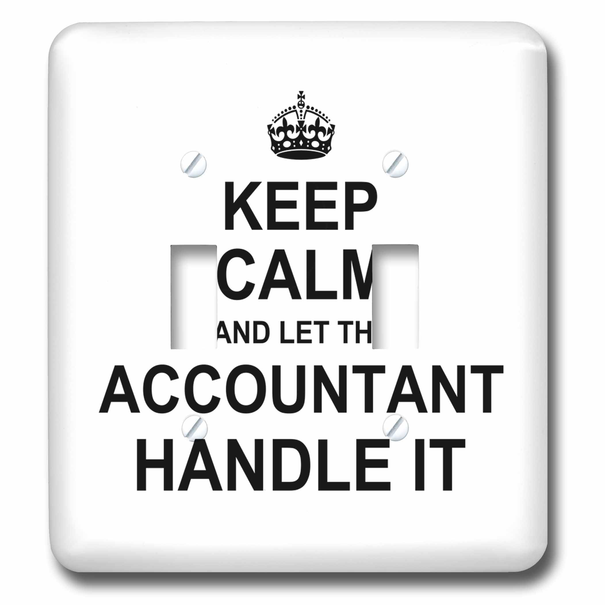 Interrupteur à bascule multicolore Keep Calm Countant pour décoration bureau original