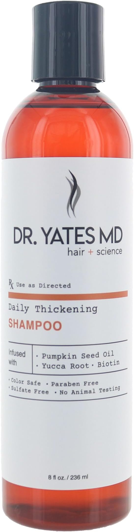Daily Thickening Shampoo, Adds Volume and Supports Prevention of Hair Loss, For Men and Women (8 Fl Oz)