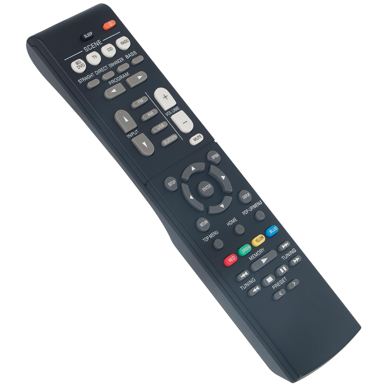 RAV561 ZZ43210 Replace Remote Control Compatible with Yamaha AV Receiver HTR-3072 RX-V385 RX-V381 RX-V383 HTR-3071 RX-V383BL YHT-4950U YHT-4950UBL