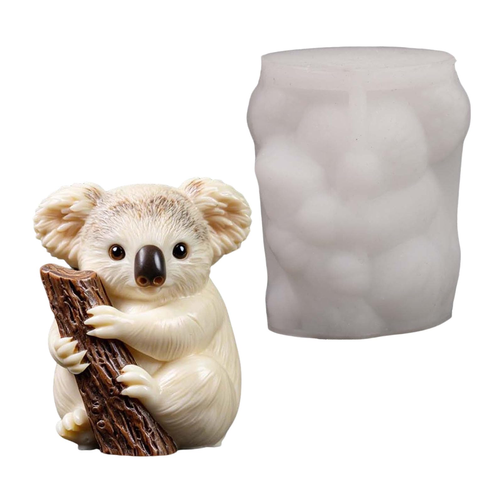 Zxfdsfdbnm Hugging Tree Koala Shape Silicone Molds Multipurpose Silicone Molds for Making Soap Chocolate Baking Asnd Home Decoration Resin Casting Project Elastomer Cast