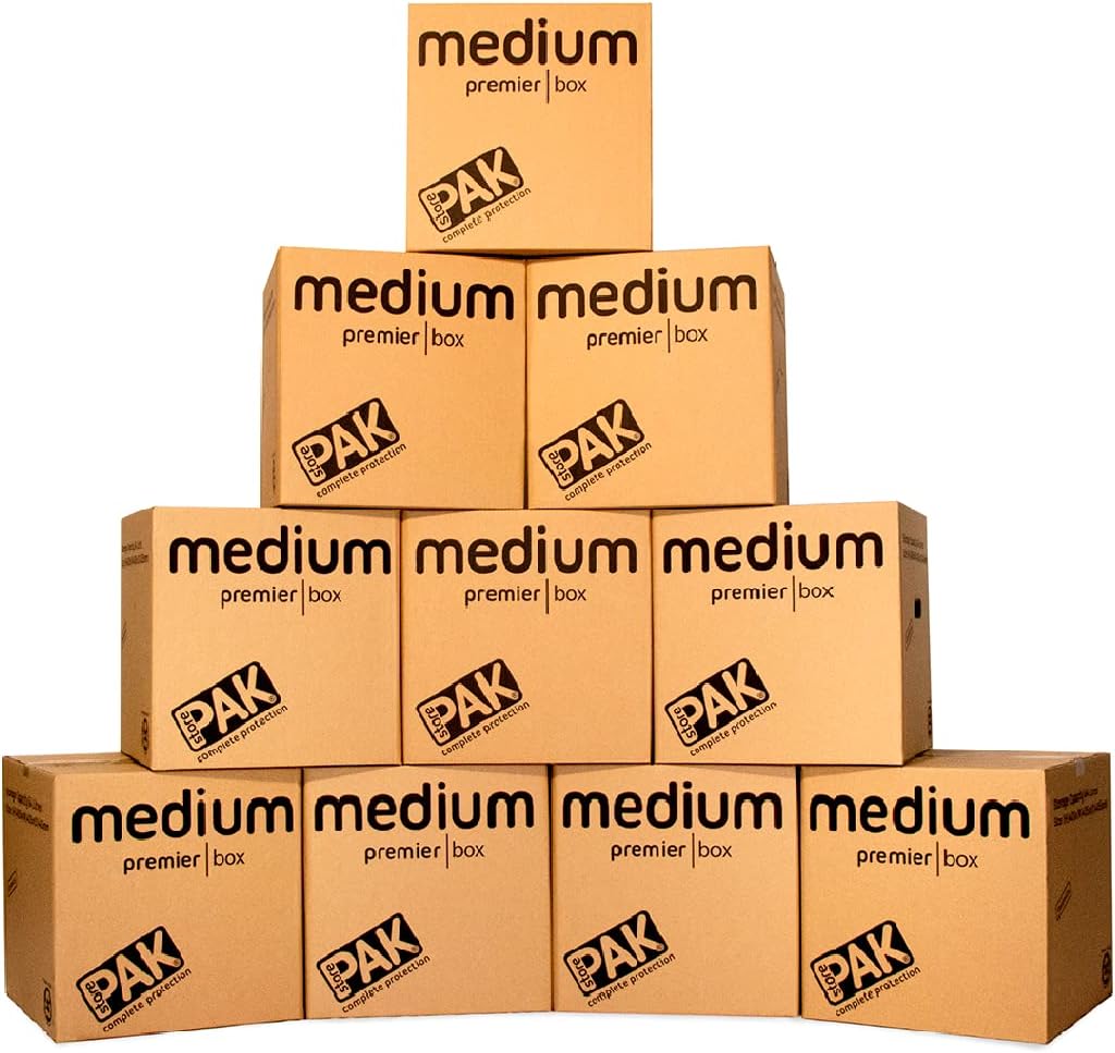 StorePAK Heavy Duty Medium Storage Boxes Strong Archive Cardboard