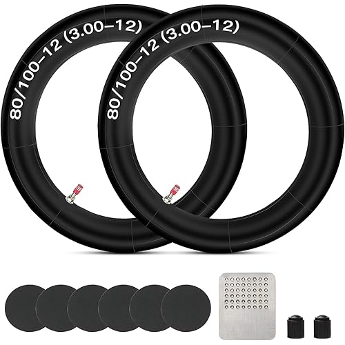 GREHUA 2.75 3.00-12 80/100-12 inch Rear Inner Tube for SSR 110cc 125cc 90cc KLX110 PW80 TTR90 TTR110 XR50 XR70 CRF50 CRF70 CRF110 DRZ110 Coolster QG-214 Apollo RFZ Pit Dirt Off Road Bike Parts