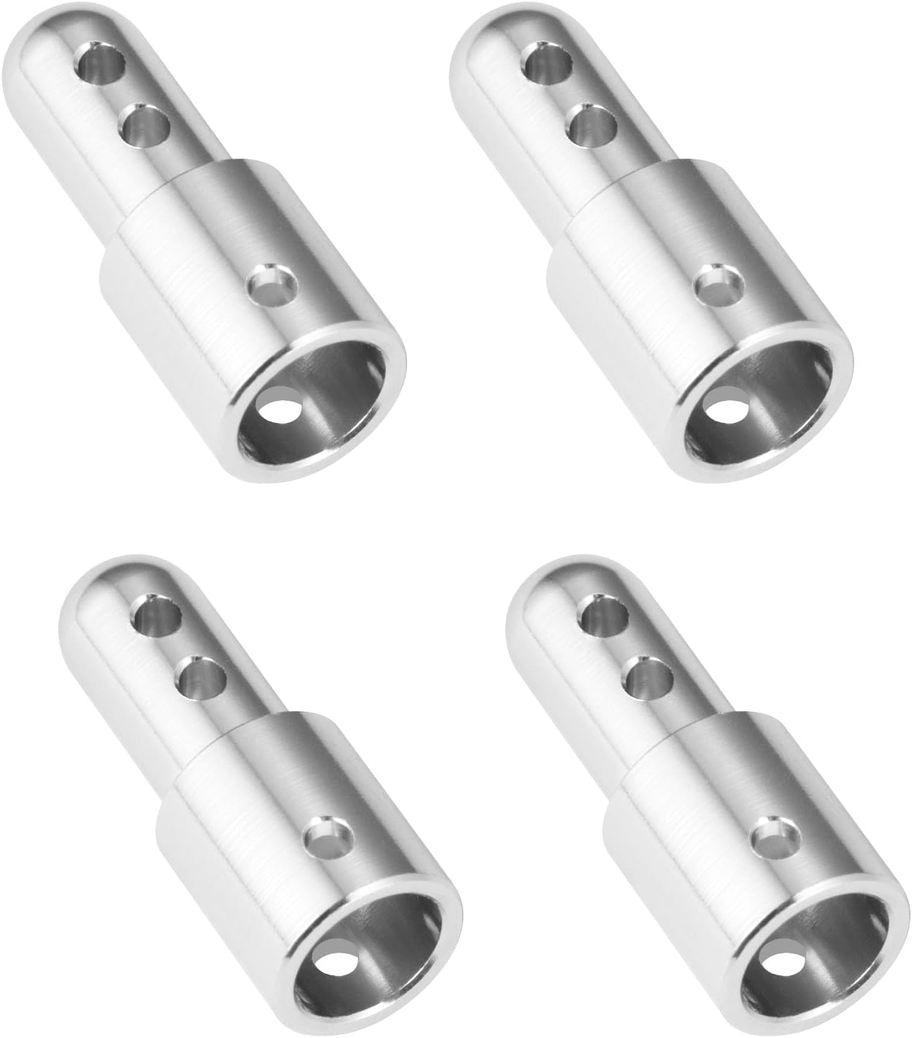 Pack of 4 RC Car Body Shell Mount Aluminum Body Post Mounts Car Shell Fixing Holder Mounts with Clips Compatible with MJX Hyper Go 1/14 14210 14209 14301 14302 RC Car Upgrades Parts (Silver)