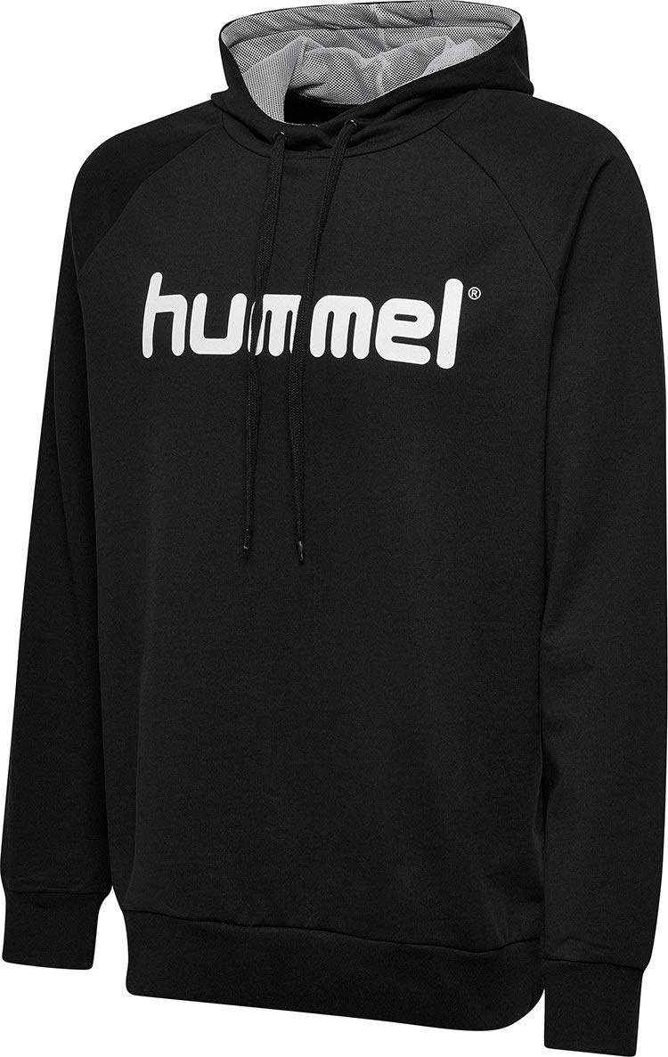 hummel Men's Hmlgo Cotton Logo Hoodie Black