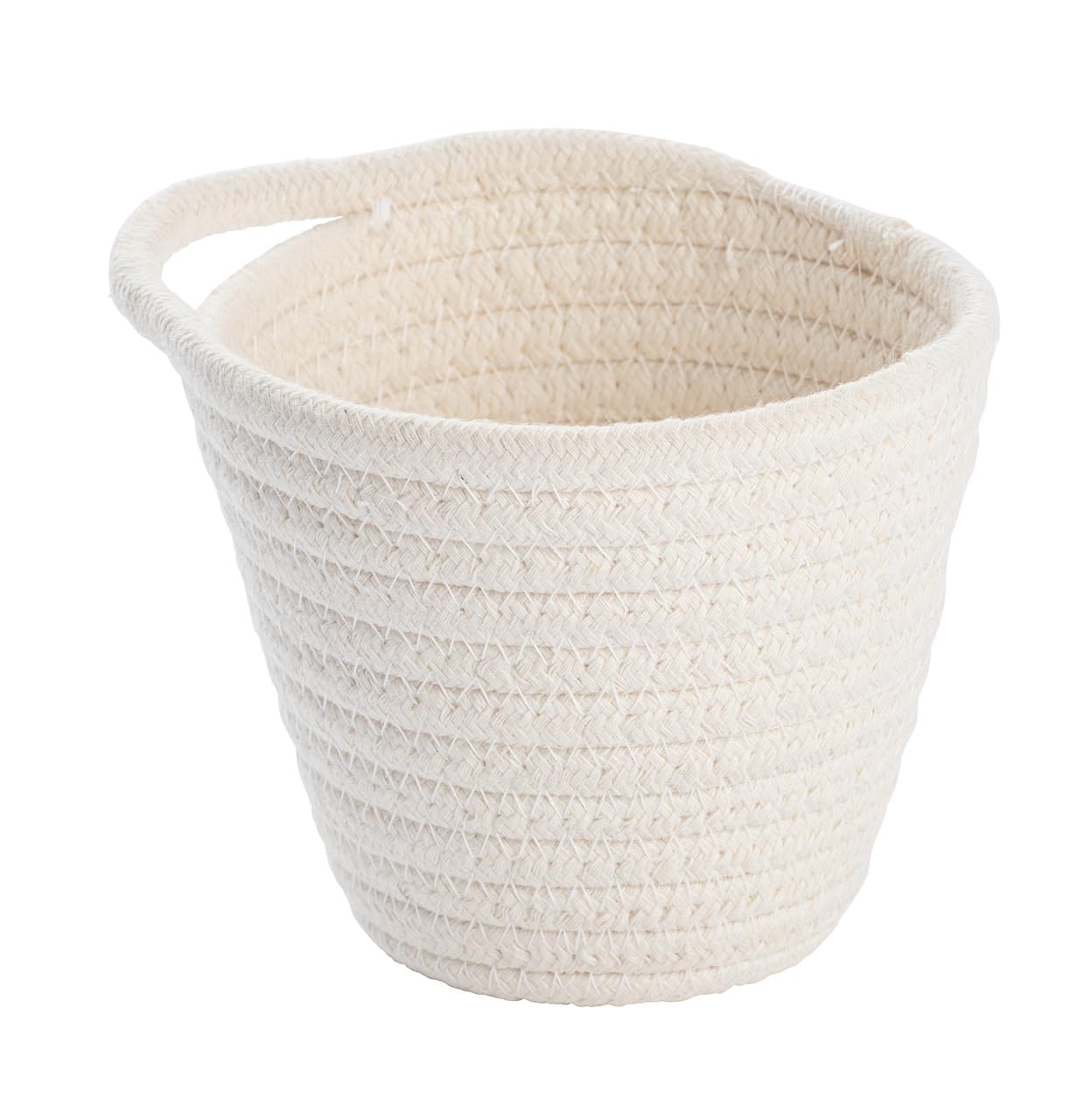 WENKO Soria Modern Storage Basket for Bathrooms, Guest Toilet and Home, White, 12.5 x 12 x 14.5 cm