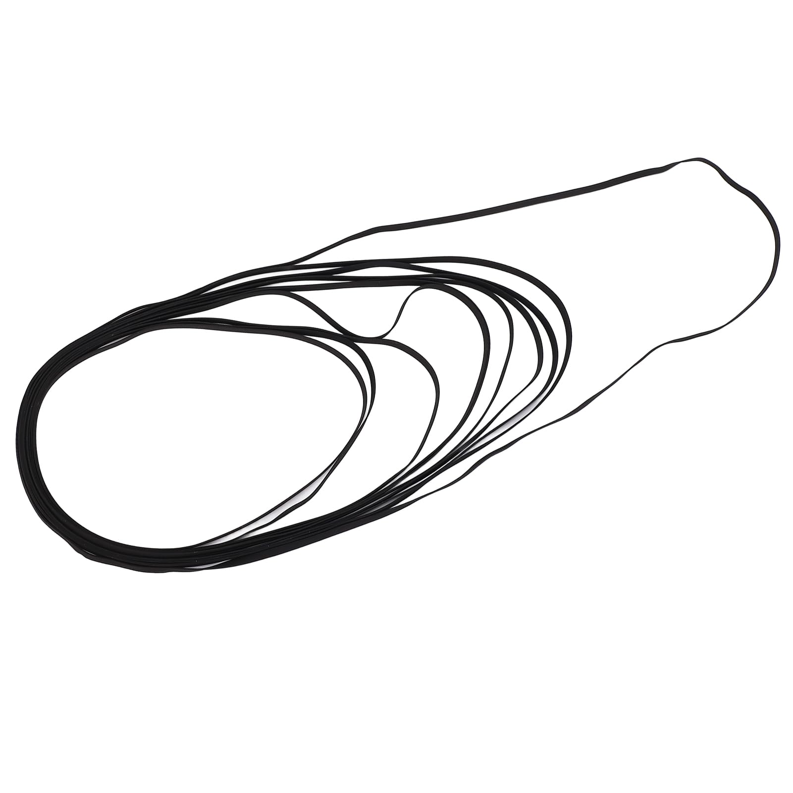 Yctze Juego de 10 Correas para Tocadiscos – Correas de Repuesto de Goma de Alta Elasticidad Compatibles con Tocadiscos, Reproductores de CD/DVD y Fonógrafos – y Experiencia Auditiva