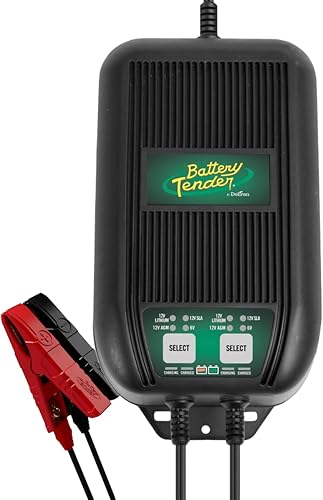 Battery Tender WaveCharge 6 AMP - Cargador multibanco de 2 bancos - 3 amperios por banco - seleccionable 12 V / 6 V - Cargador y mantenedor de