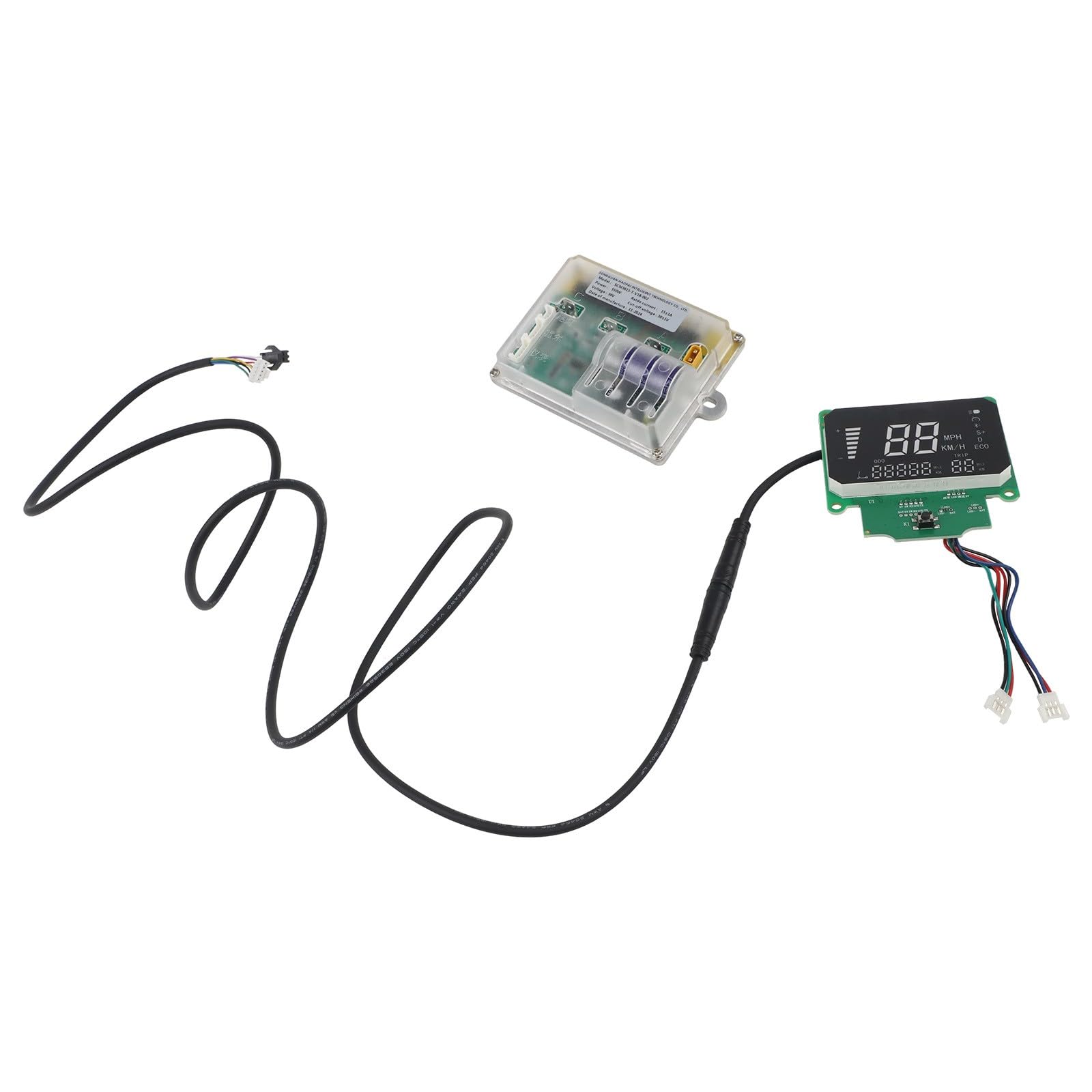 Kit de contrôleur MW95 pour trottinette électrique DUCATI 36 V 550 W avec écran de frein et câble 7 conducteurs, construction en aluminium-ABS, noir, 320 g
