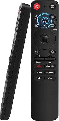 Nuevo reemplazo MR25GA para control remoto LG TV para todos los televisores LG: OLED, QNED, UHD, LED, LCD (2019-2025), incluye AI, puntero y función