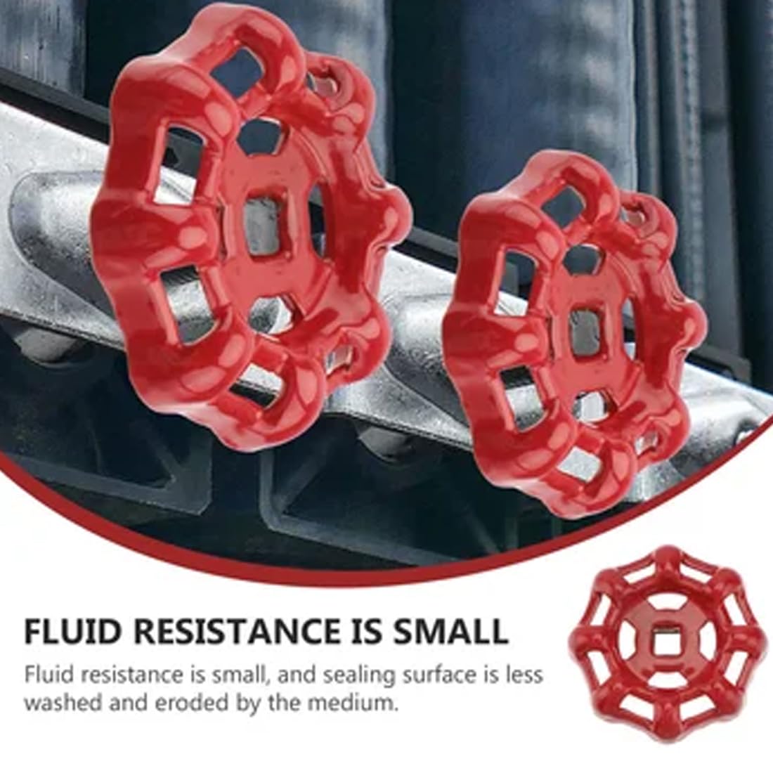 2 Manopole Per Rubinetto In Metallo - Valvola A Sfera 6x6 Mm | Ghisa Verniciata | Per Interni Ed Esterni - Foto 9