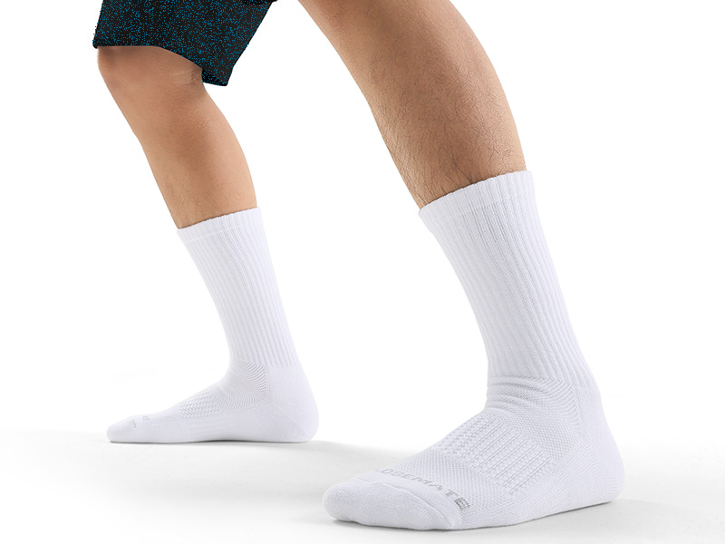 Calze Sportive Uomo 6 Paia - Cotone Spugna, Lunghe, Traspiranti, Per Corsa, Basket, Trekking E Lavoro - Foto 4