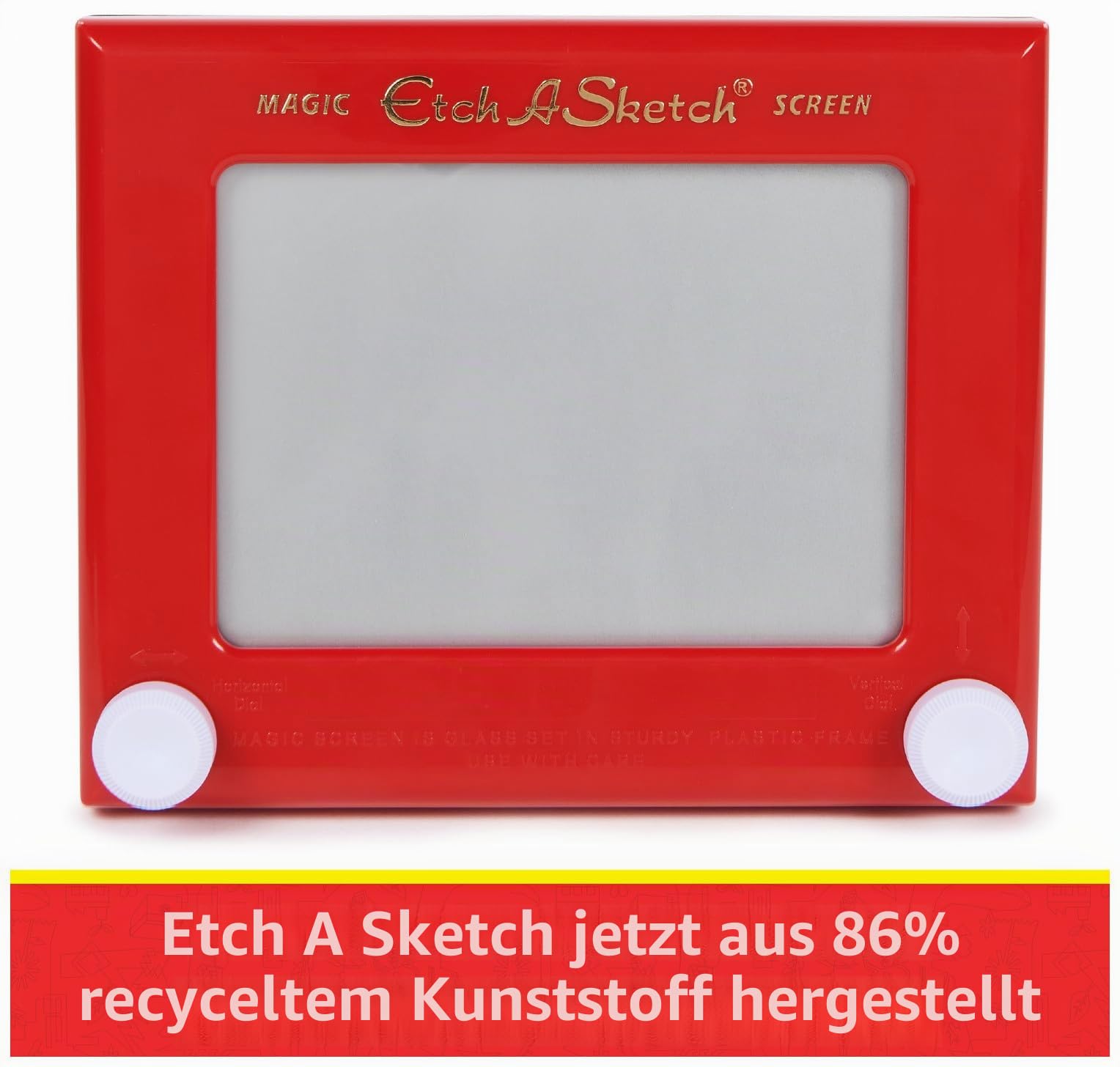 Etch A Sketch - Original Magic Screen - Magnettafel für Kinder - aus 86% recyceltem Kunststoff - Kreativspiele, die der Umwelt verpflichtet sind - 6066719 - Spielzeug für Kinder ab 3 Jahren