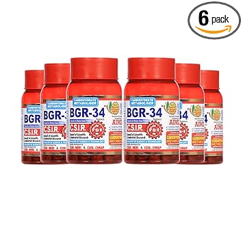 AIMIL BGR-34 Herbal Metaboliser Tablets (Pack of 6)
