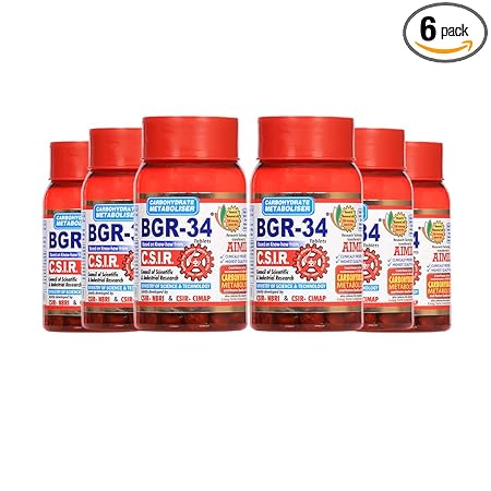 AIMIL BGR-34 Herbal Metaboliser Tablets (Pack of 6)