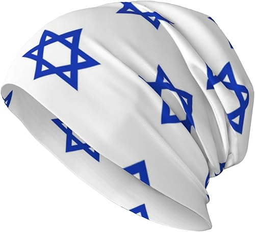 Stars of David - Gorro holgado de punto para invierno, suave, con puños, calavera, regalos para hombres y mujeres, multicolor, Multi